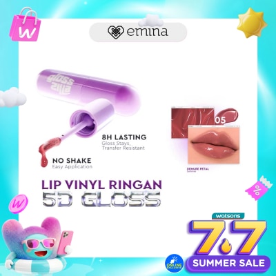 EMINA - Glosszilla Lightweight Lip Jelly Vinly 05 Demure Petal 3 g