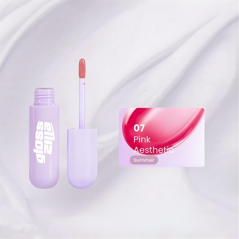 Glosszilla Lightweight Lip Jelly Vinly 07 Pink Aesthetic 3 g