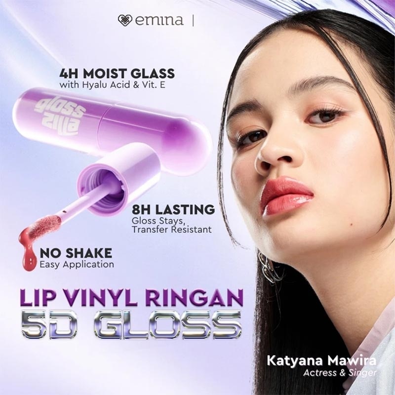 Glosszilla Lightweight Lip Jelly Vinly 07 Pink Aesthetic 3 g