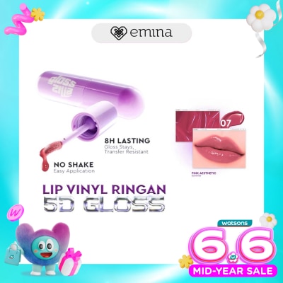 EMINA - Glosszilla Lightweight Lip Jelly Vinly 07 Pink Aesthetic 3 g