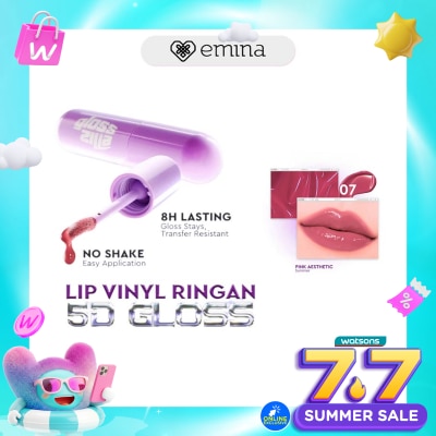 EMINA - Glosszilla Lightweight Lip Jelly Vinly 07 Pink Aesthetic 3 g