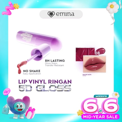 EMINA - Glosszilla Lightweight Lip Jelly Vinly 08 Mauve Math 3 g