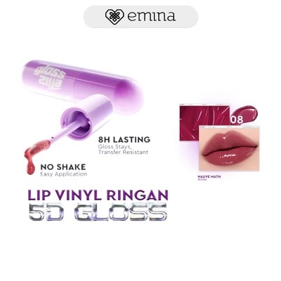 EMINA - Glosszilla Lightweight Lip Jelly Vinly 08 Mauve Math 3 g