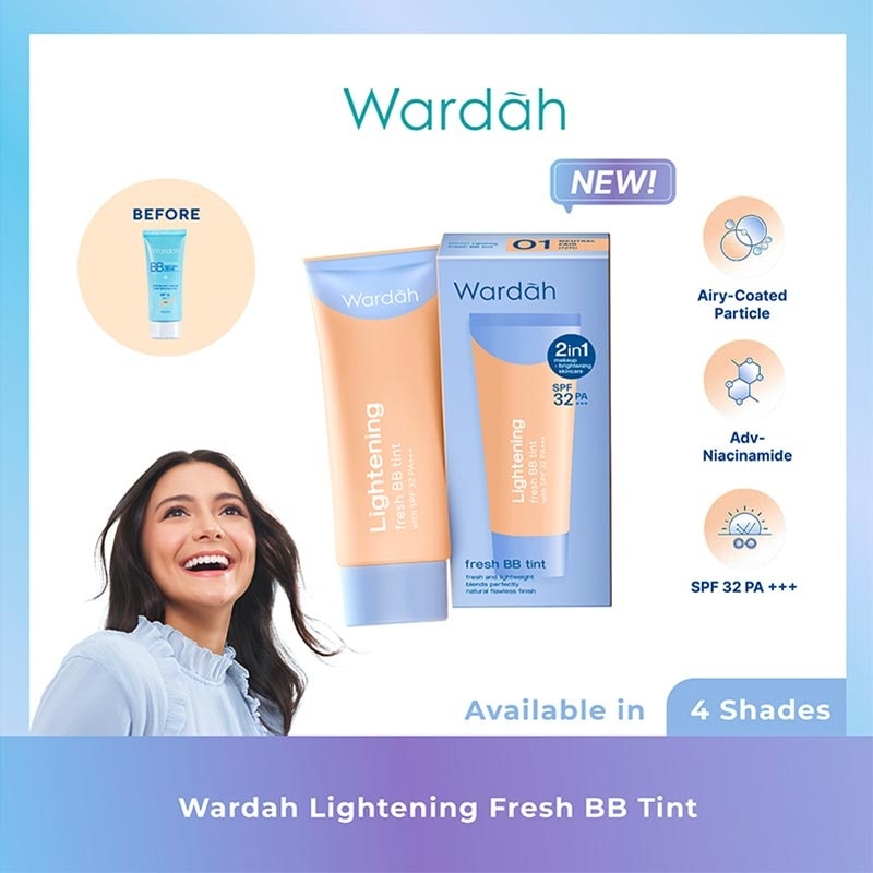 Wardah Lightening Fresh BB Tint 02 Light Ivory (22N) 30ml