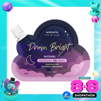 WATSONS - W DREAM BRGT WHTE G/NGHT GEL MASK 25ML image