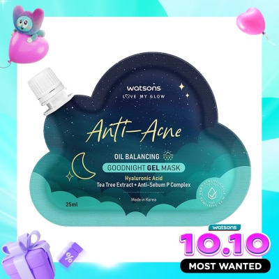 WATSONS COLLECTION Anti Acne Oil Balancing Goodnight Gel Mask 25ml image