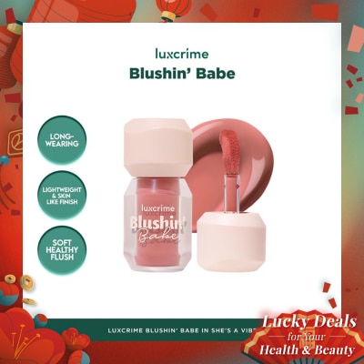 LUXCRIME Blushin’ Babe Liquid Blush She’s a Vibe 4.5g