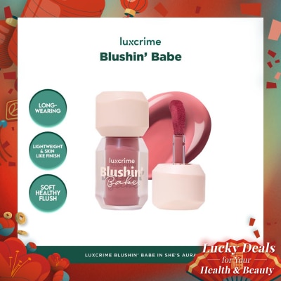LUXCRIME Blushin’ Babe Liquid Blush She’s Aura 4.5g