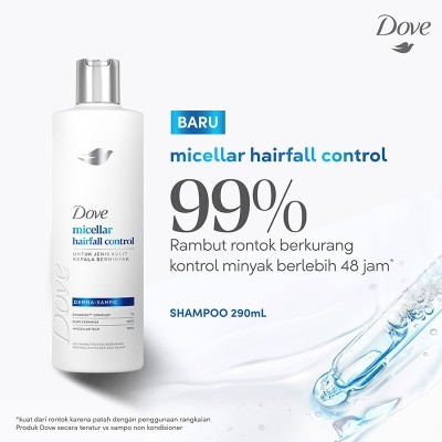 DOVE - Shampoo Micellar Hairfall Control 290ml