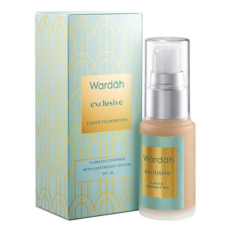 Wardah Exclusive Liquid Foundation 01 Light Beige 20ml