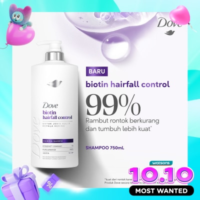 DOVE Shampoo Biotin Hairfall Control 750ml image