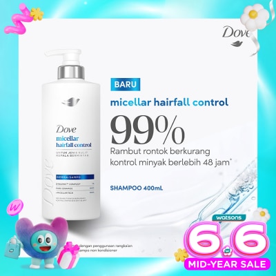 DOVE - Shampoo Micellar Hairfall Control 400ml