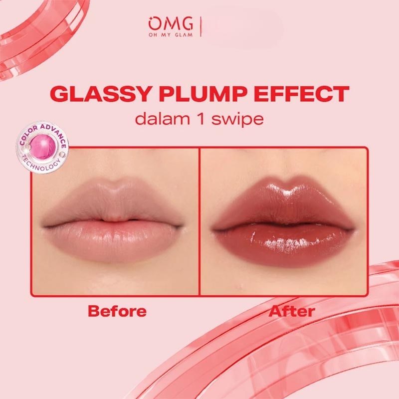 Oh My Glam Glassy Lip Tint 06 Latte Love 2g