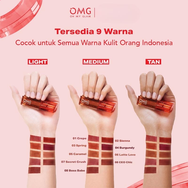 Oh My Glam Glassy Lip Tint 06 Latte Love 2g