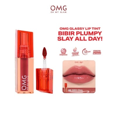 OMG Oh My Glam Glassy Lip Tint 08 CEO Chic 2g