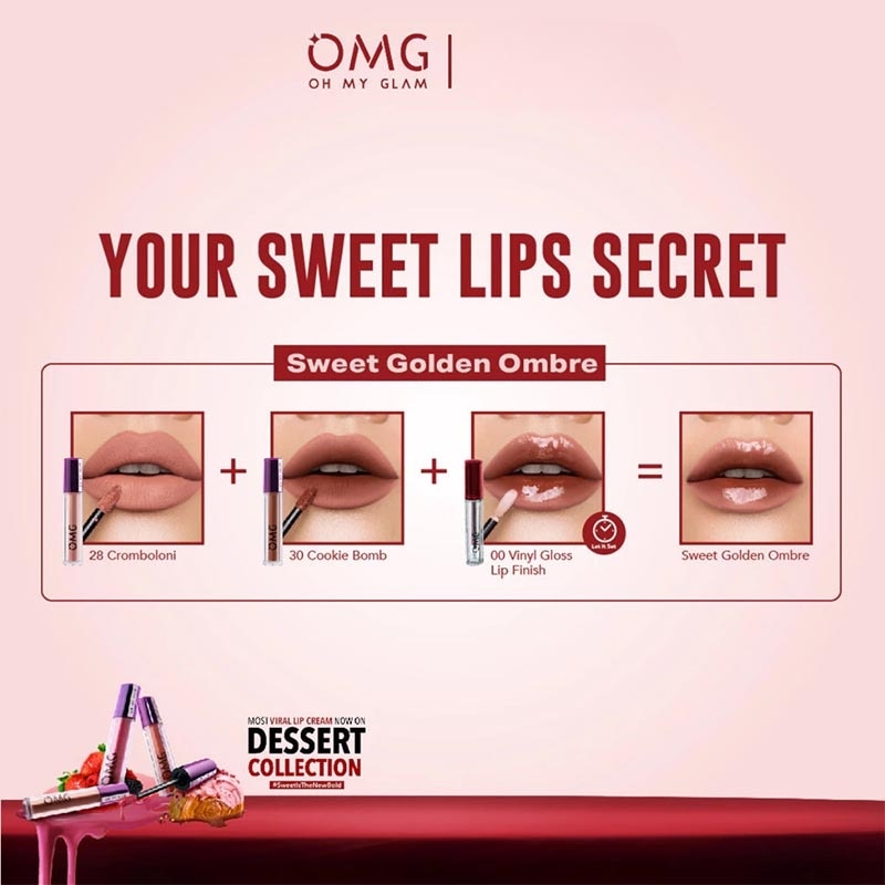 Oh My Glam Mattelast Lip Cream 29 Berry Pancake 2.9g