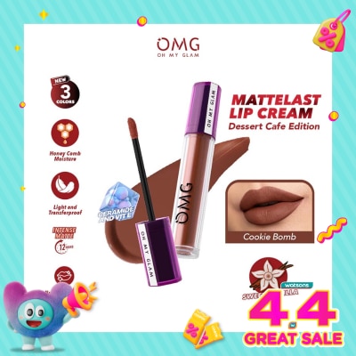 OMG - Oh My Glam Mattelast Lip Cream 30 Cookie Bomb 2.9g