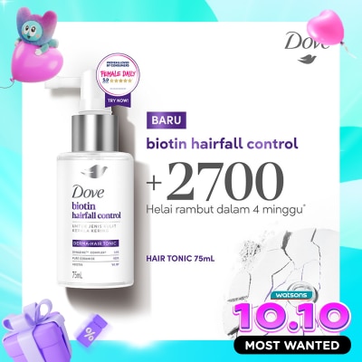 DOVE Hair Tonic Biotin Hairfall Control 75ml image