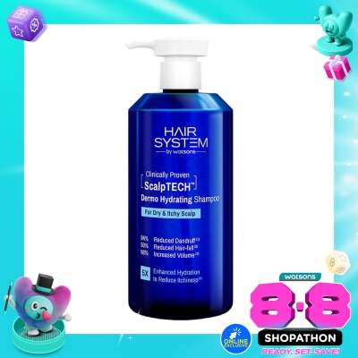 HAIR SYSTEM - Scalptech Dermo Hydrating Shampoo for Dry & Itchy Scalp 500ml image