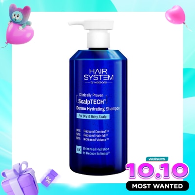 HAIR SYSTEM Scalptech Dermo Hydrating Shampoo for Dry & Itchy Scalp 500ml image