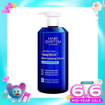 HAIR-SYSTEM - Scalptech Dermo Hydrating Shampoo for Dry & Itchy Scalp 500ml