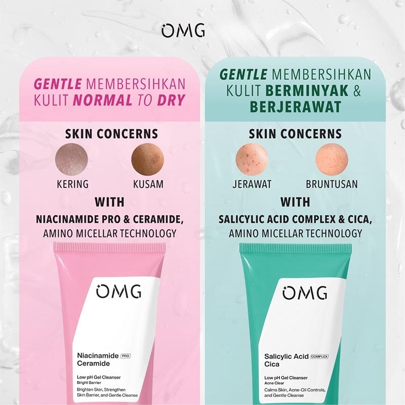 Oh My Glow Niacinamide Ceramide Low pH Gel Cleanser 70ml