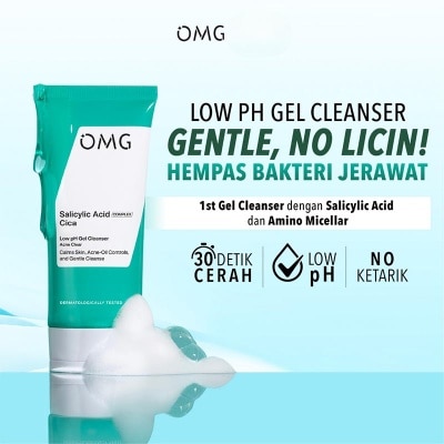 OMG Oh My Glow Salicylic Acid Cica Low pH Gel Cleanser 70ml