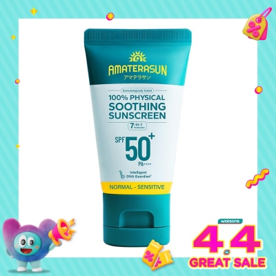 AMATERASUN - 100% Physical Soothing Sunscreen SPF 50+ PA++++ 30g