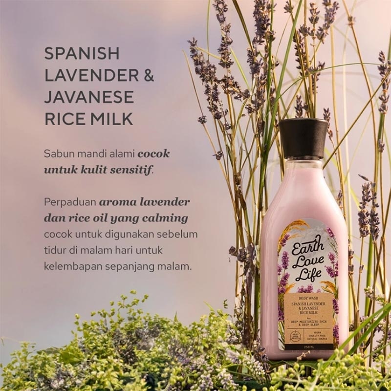 Spanish Lavender & Javanese Rice Milk Body Wash 250ml