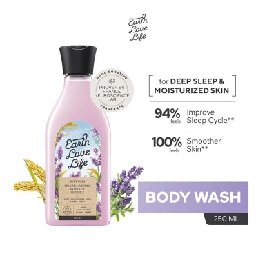 EARTH LOVE LIFE Spanish Lavender & Javanese Rice Milk Body Wash 250ml