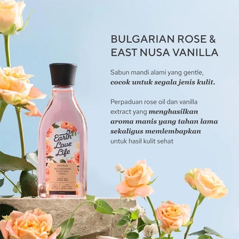 Bulgarian Rose & East Nusa Vanilla Body Wash 250ml