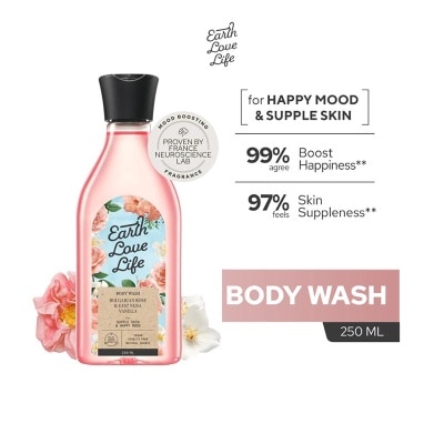 EARTH LOVE LIFE Bulgarian Rose & East Nusa Vanilla Body Wash 250ml