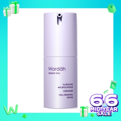 WARDAH Wardah Renew You 1% Retinol Microcapsule Ceramide Cell Renewal Serum 15ml