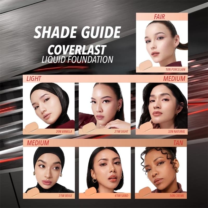 Coverlast Liquid Foundation 10N Porcelain 25ml