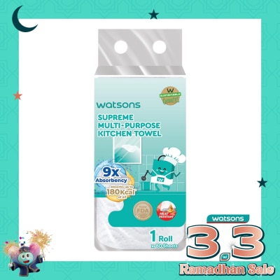 WATSONS Supreme Multi-Purpose Kitchen Towel 80'S