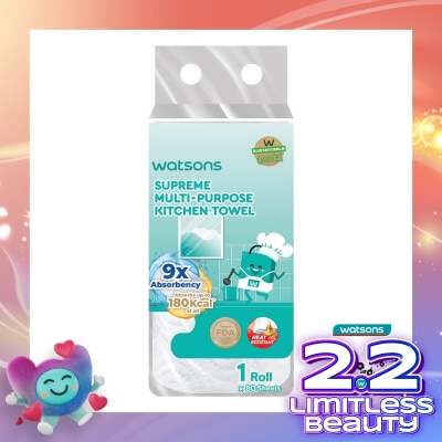 WATSONS Supreme Multi-Purpose Kitchen Towel 80'S