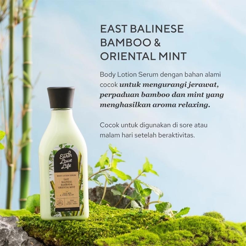 East Balinese Bamboo & Oriental Mint Body Lotion Serum 250ml
