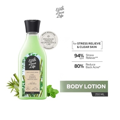 EARTH LOVE LIFE East Balinese Bamboo & Oriental Mint Body Lotion Serum 250ml