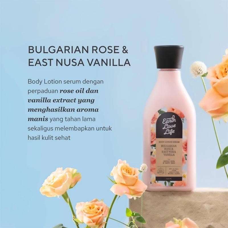Bulgarian Rose & East Nusa Vanilla Body Lotion Serum 250ml
