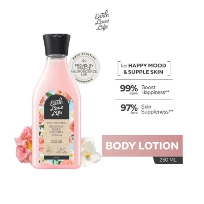 EARTH LOVE LIFE Bulgarian Rose & East Nusa Vanilla Body Lotion Serum 250ml