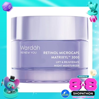 WARDAH - Wardah Renew You Retinol Microcaps Matrixyl™? 3000 Lift & Rejuvenate Night Moisturizer 30g image
