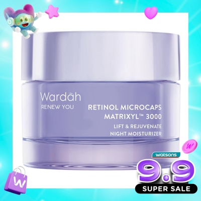 WARDAH - Wardah Renew You Retinol Microcaps Matrixyl™? 3000 Lift & Rejuvenate Night Moisturizer 30g image