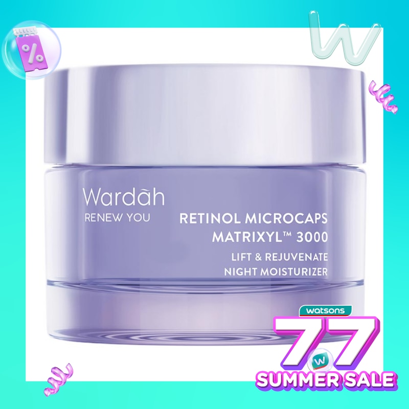 Wardah Renew You Retinol Microcaps Matrixyl™? 3000 Lift & Rejuvenate Night Moisturizer 30g