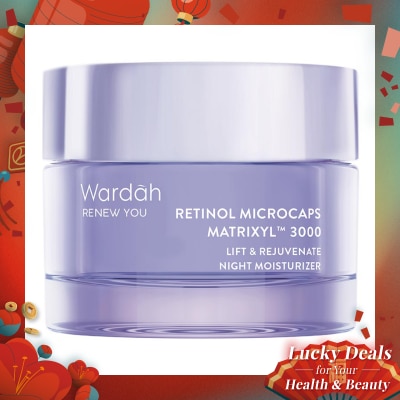 WARDAH Wardah Renew You Retinol Microcaps Matrixyl™? 3000 Lift & Rejuvenate Night Moisturizer 30g