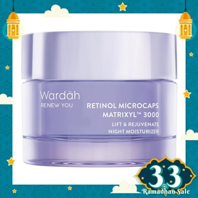 WARDAH Wardah Renew You Retinol Microcaps Matrixyl™? 3000 Lift & Rejuvenate Night Moisturizer 30g