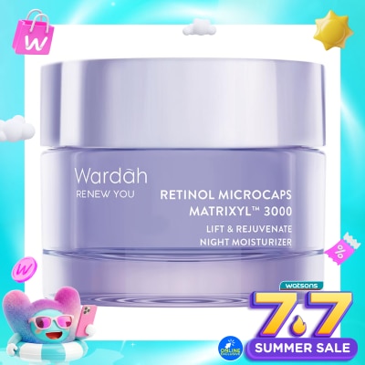 WARDAH - Wardah Renew You Retinol Microcaps Matrixyl™? 3000 Lift & Rejuvenate Night Moisturizer 30g