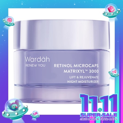 WARDAH Wardah Renew You Retinol Microcaps Matrixylâ„¢? 3000 Lift & Rejuvenate Night Moisturizer 30g