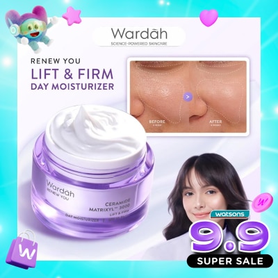 WARDAH - Wardah Renew You Ceramide Martrixyl™? 3000 Lift & Firm SPF35 PA+++ Day Moisturizer 30g image