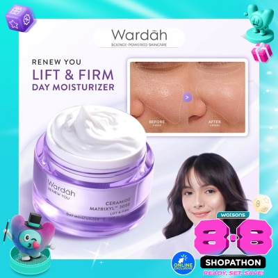 WARDAH - Wardah Renew You Ceramide Martrixyl™? 3000 Lift & Firm SPF35 PA+++ Day Moisturizer 30g image