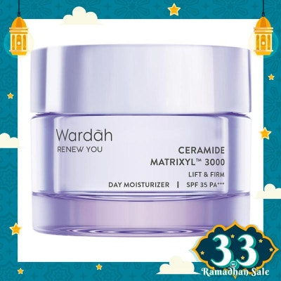 WARDAH Wardah Renew You Ceramide Martrixyl™? 3000 Lift & Firm SPF35 PA+++ Day Moisturizer 30g